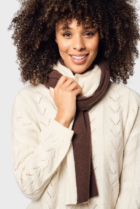 Colorblock Cashmere Scarf - Unisex