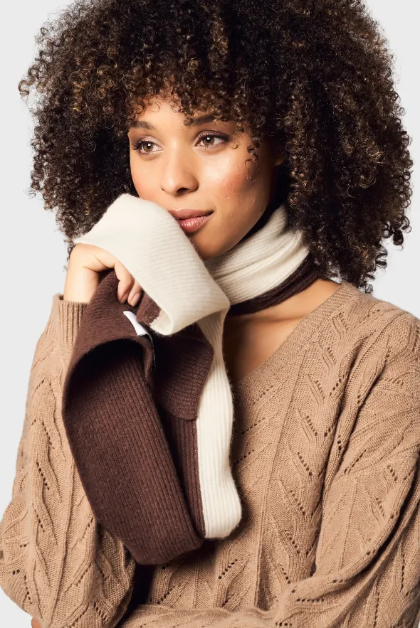Colorblock Cashmere Scarf - Unisex