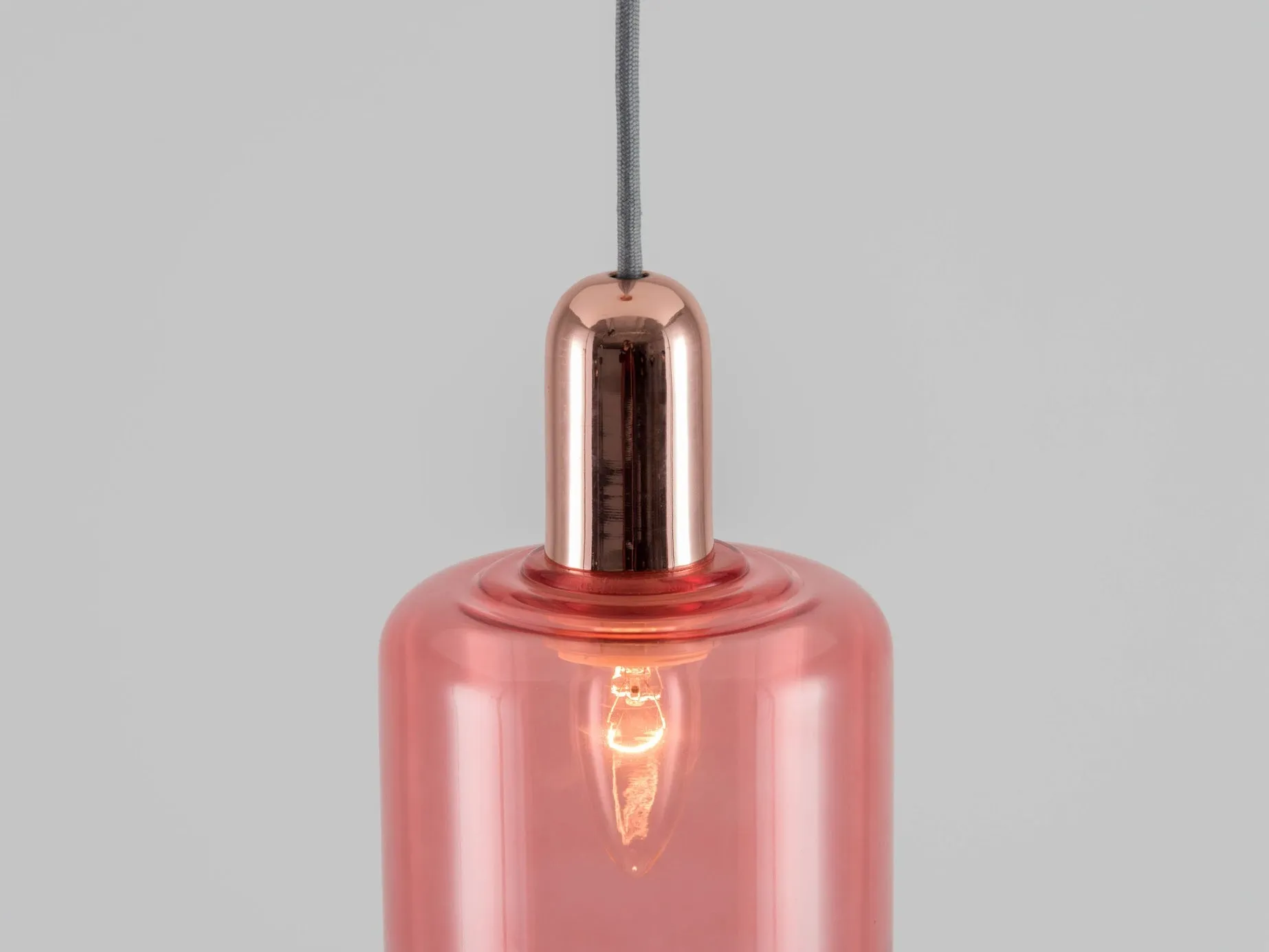 Copper ceiling pendant fitting