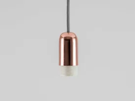 Copper ceiling pendant fitting