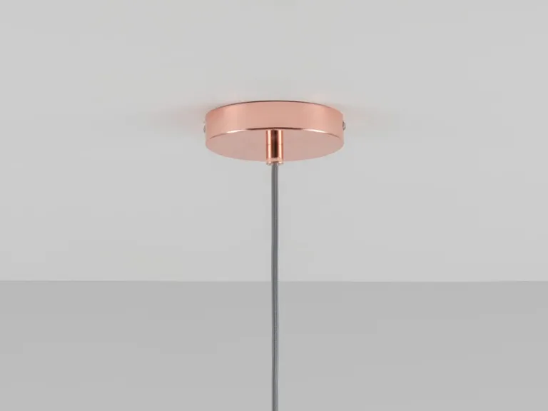 Copper ceiling pendant fitting