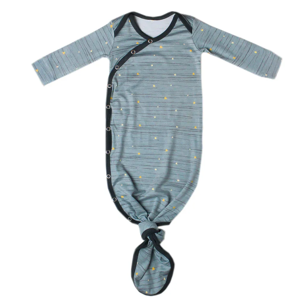 Copper Pearl - Newborn Knotted Gown - Starlight