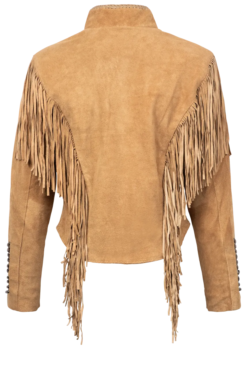 Cripple Creek Beaded Buffalo Suede Jacket