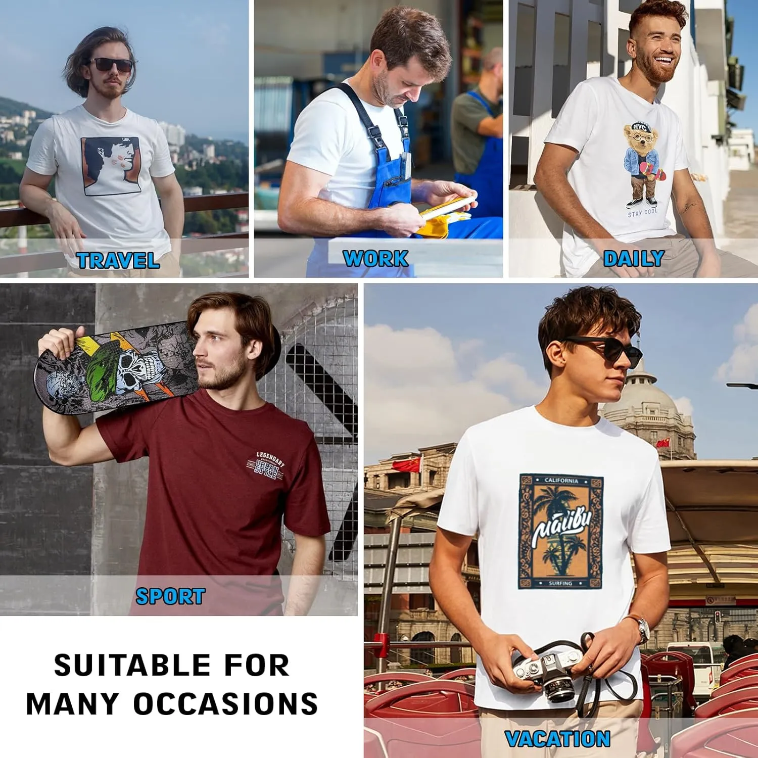 Custom T Shirt for Men, Design Your Own T-Shirts, Personalized T-Shirts Women Front & Back
