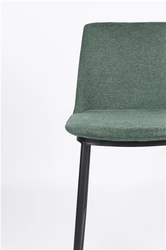 Dark Green Fabric Bar Stool