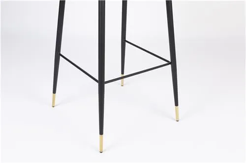 Dark Green Fabric Bar Stool
