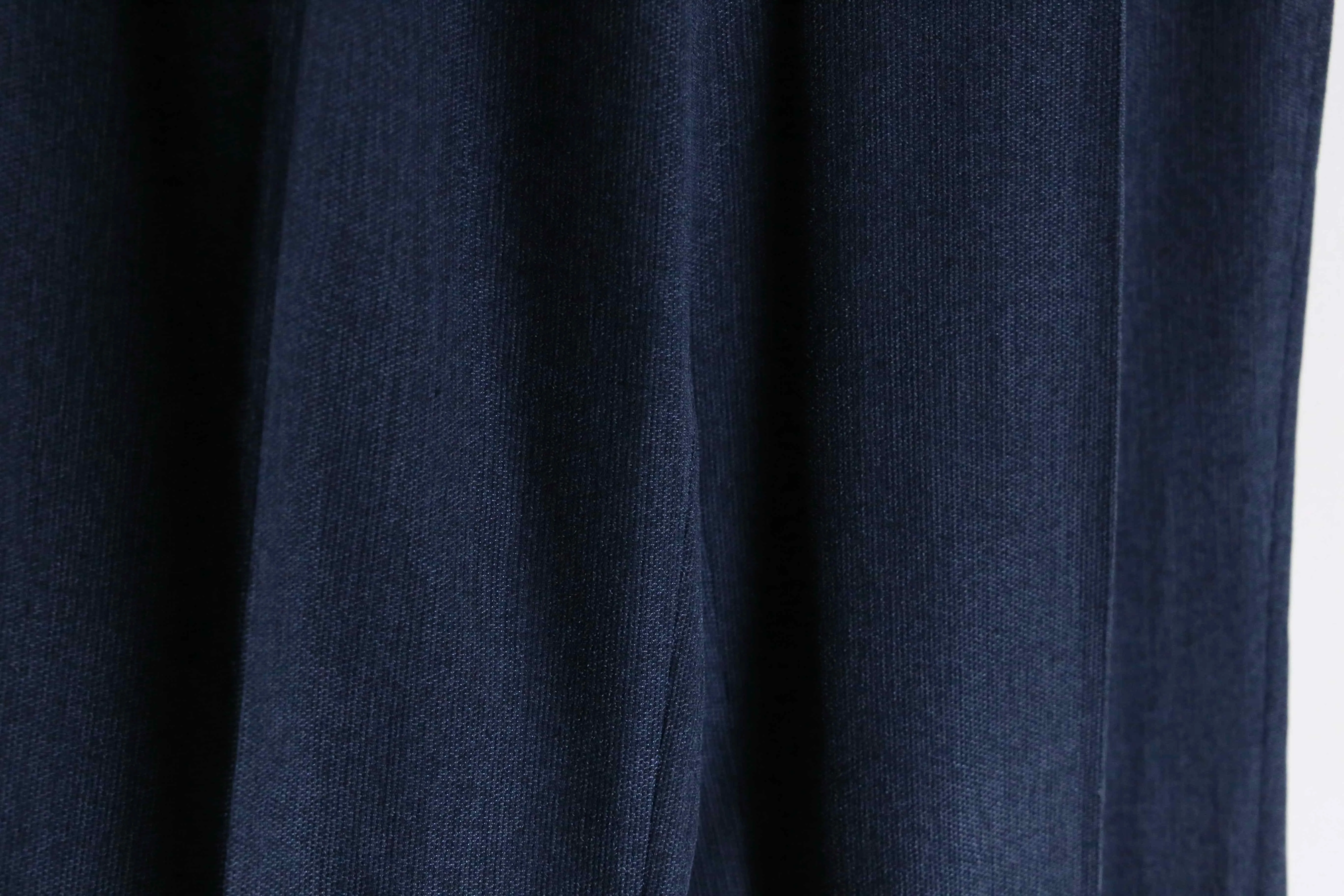 dark navy three tuck stretch slacks