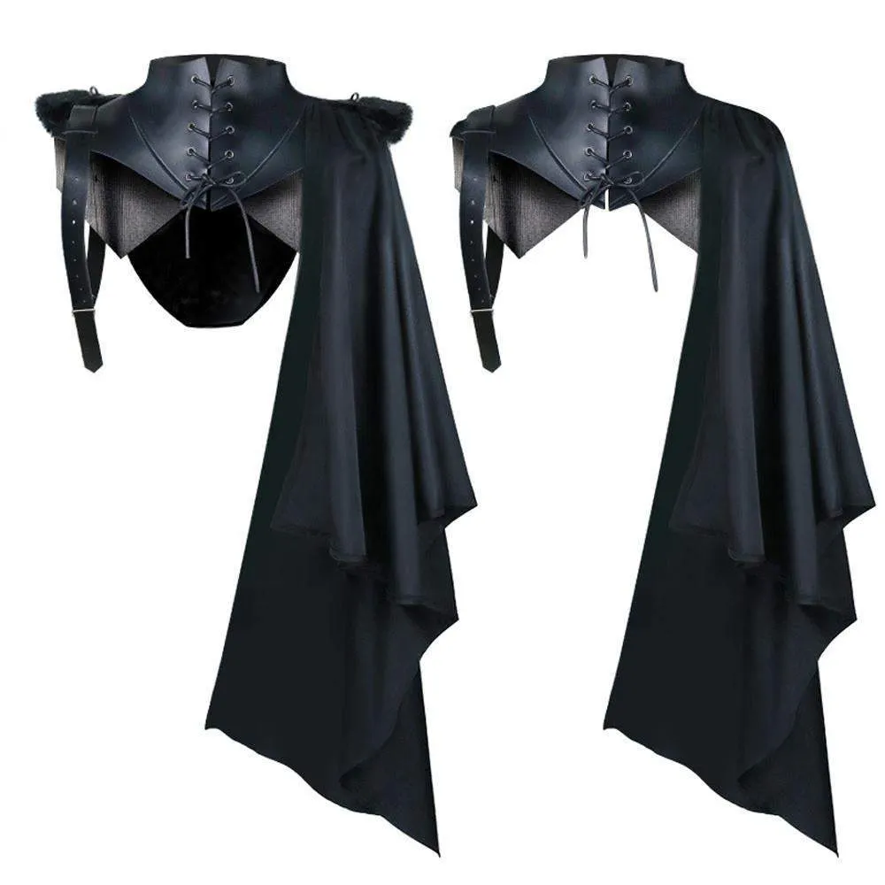 Death Cape Halloween Party Devil Cosplay Costume Vampire Cloak Midcentury Vintage Tippet for Men
