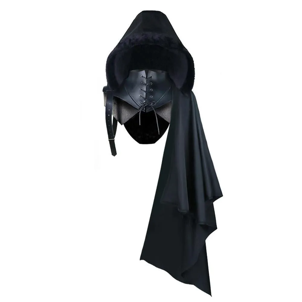 Death Cape Halloween Party Devil Cosplay Costume Vampire Cloak Midcentury Vintage Tippet for Men