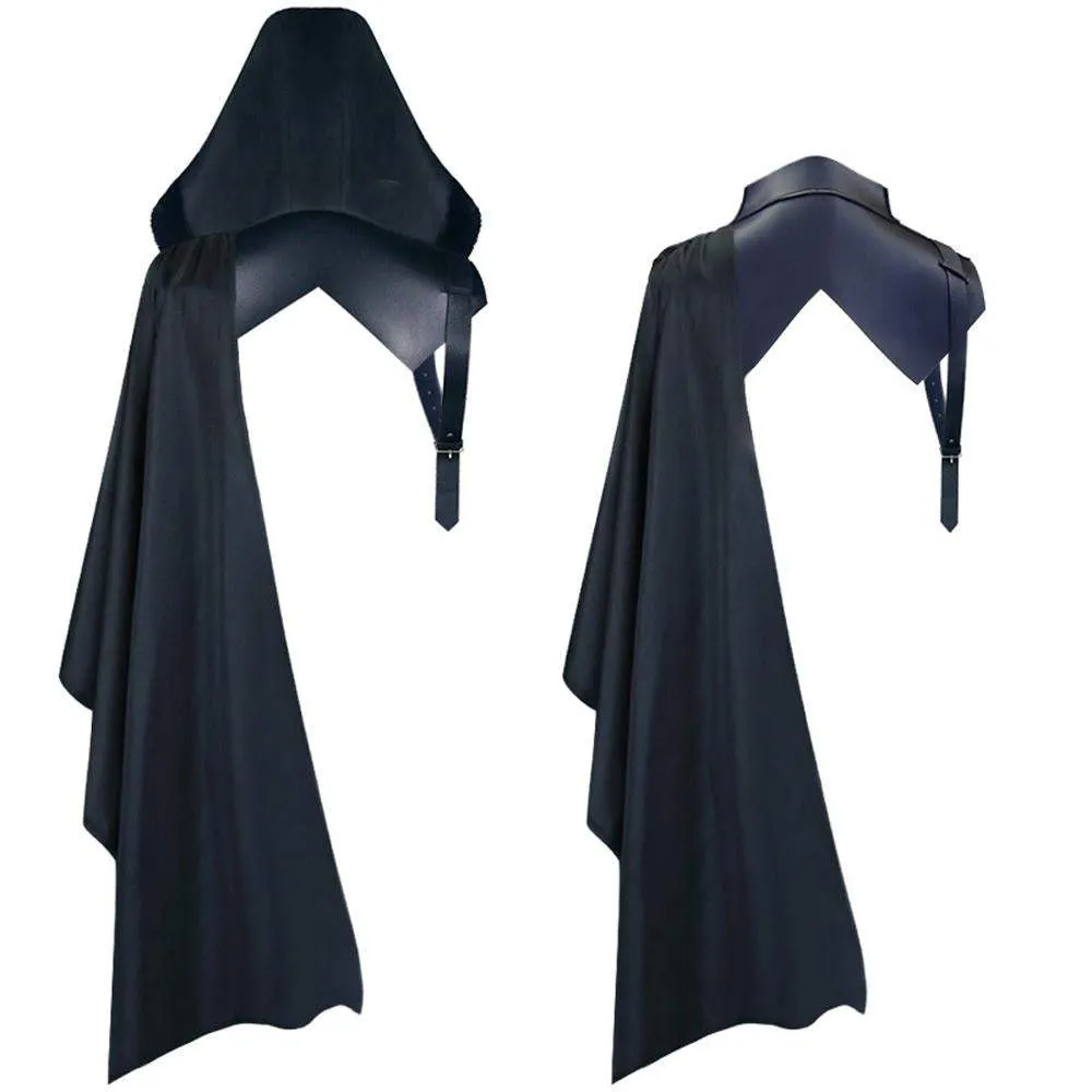 Death Cape Halloween Party Devil Cosplay Costume Vampire Cloak Midcentury Vintage Tippet for Men