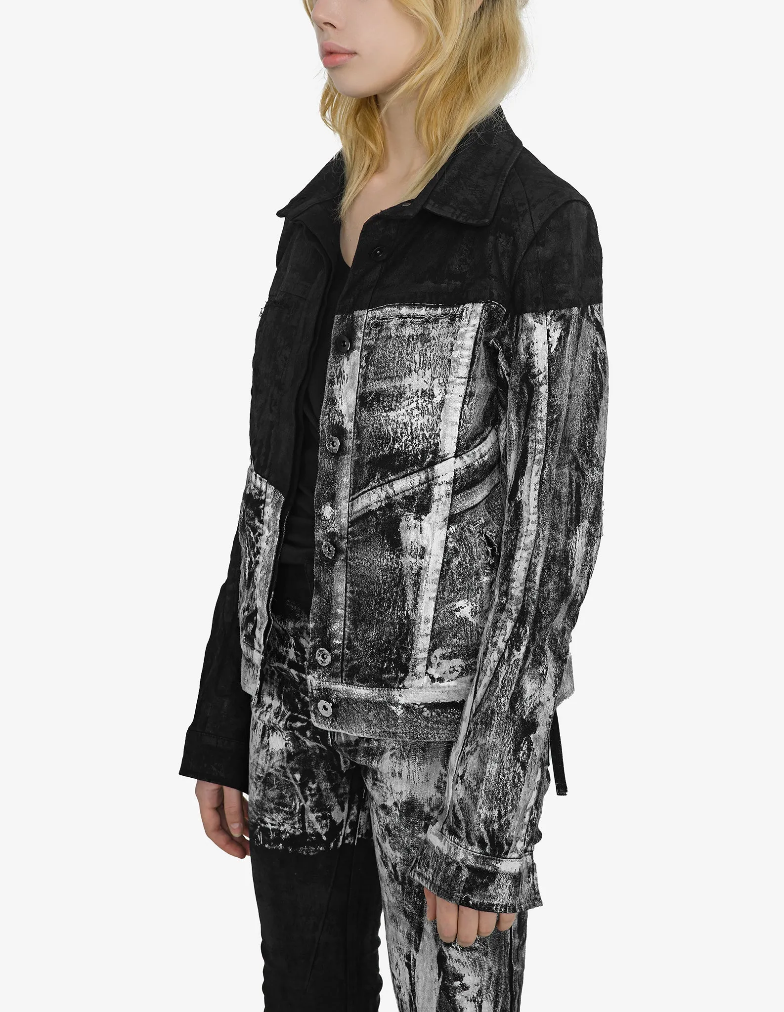 Double-Painted Denim Jacket