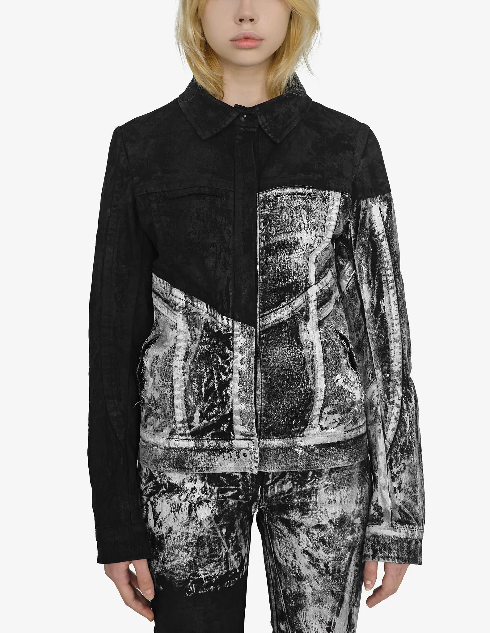 Double-Painted Denim Jacket