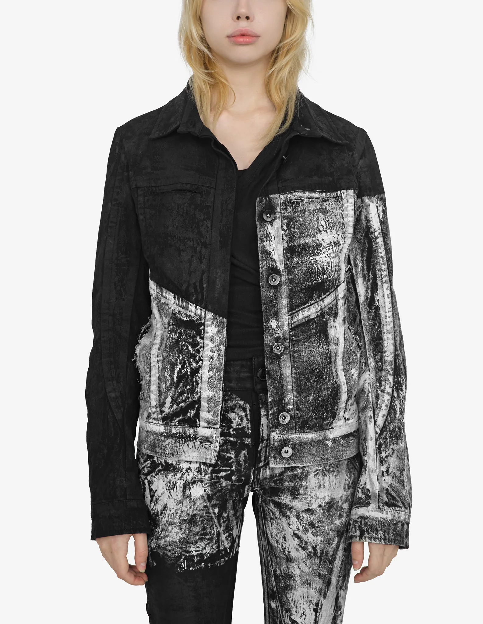 Double-Painted Denim Jacket