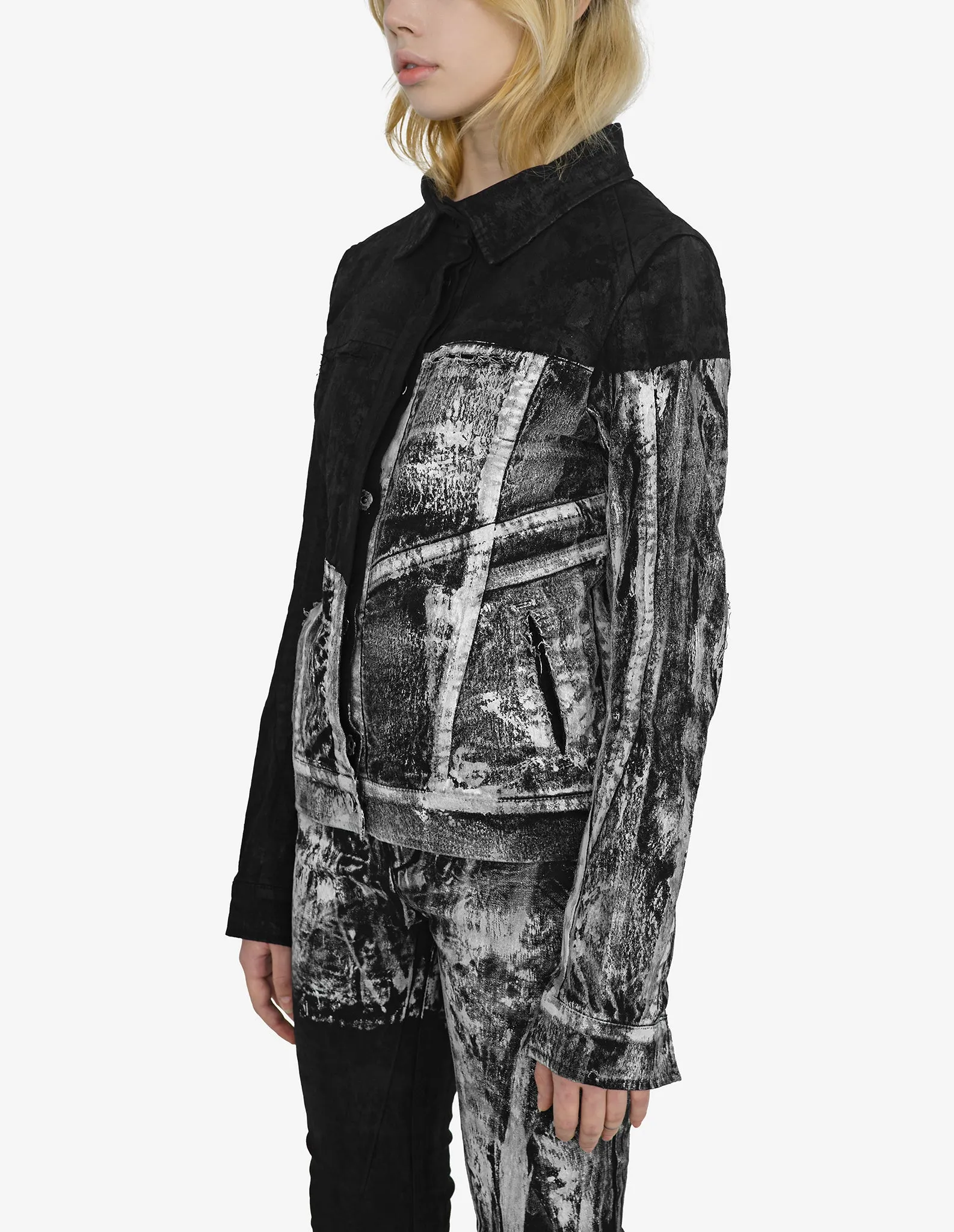 Double-Painted Denim Jacket