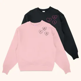 Embroidered Initial Heart Custom Sweatshirt