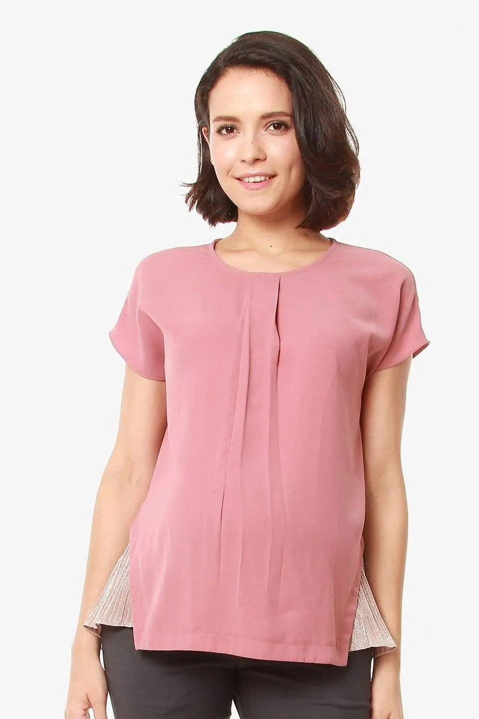 Emelia Nursing Top Dusty Pink