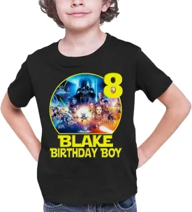 Family Custom Shirt for Star Conquests Theme Birthday