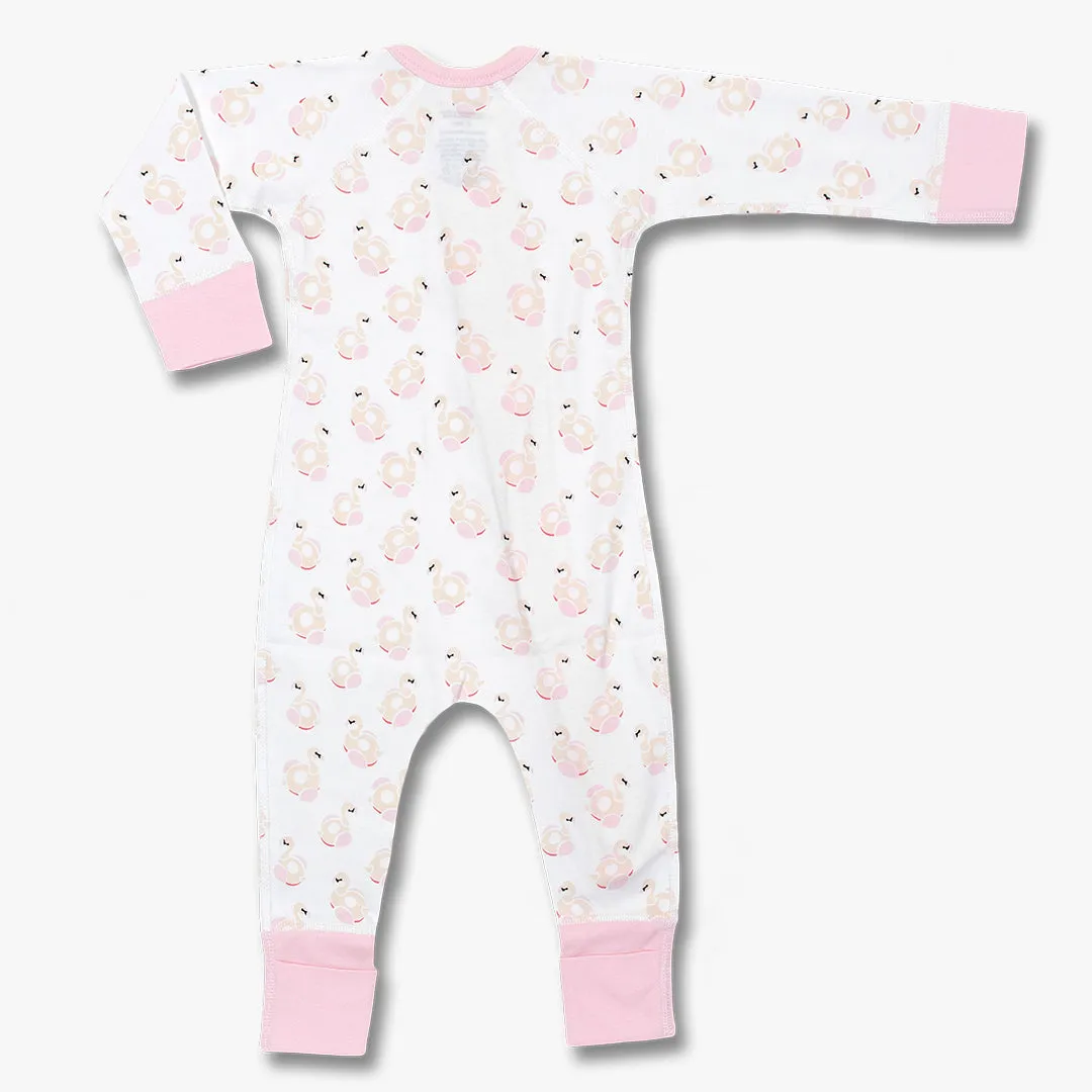 Flamingos Zip Romper