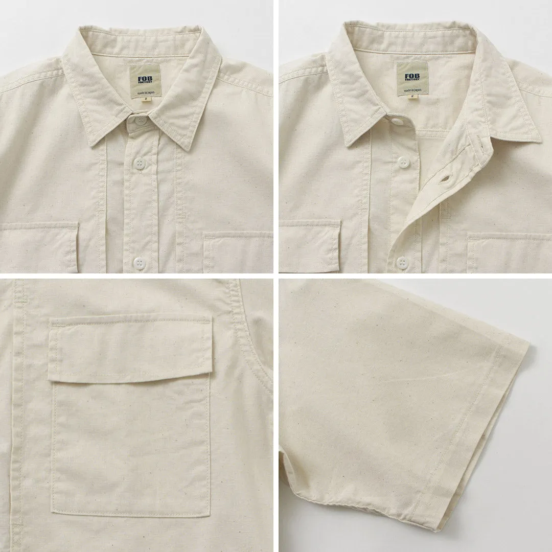 FOB FACTORY / F3499 Short sleeve field shirt