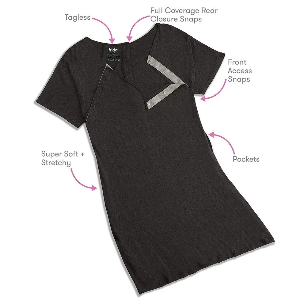 FridaMom Delivery and Nursing Gown