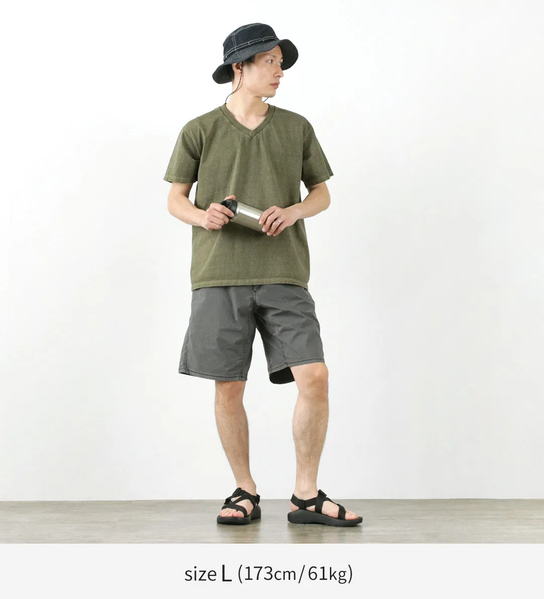 GOOD ON / Short sleeve V-neck T-shirt