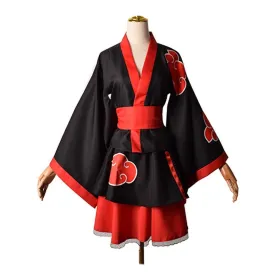 Halloween Costume Uzumaki Kimono Anime Cosplay Costumes Akatsuki Roleplay Hokage Dress for Kids and Adult