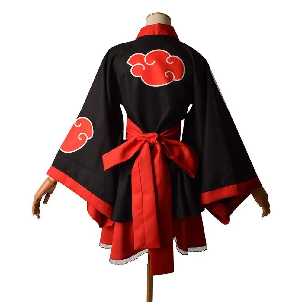 Halloween Costume Uzumaki Kimono Anime Cosplay Costumes Akatsuki Roleplay Hokage Dress for Kids and Adult
