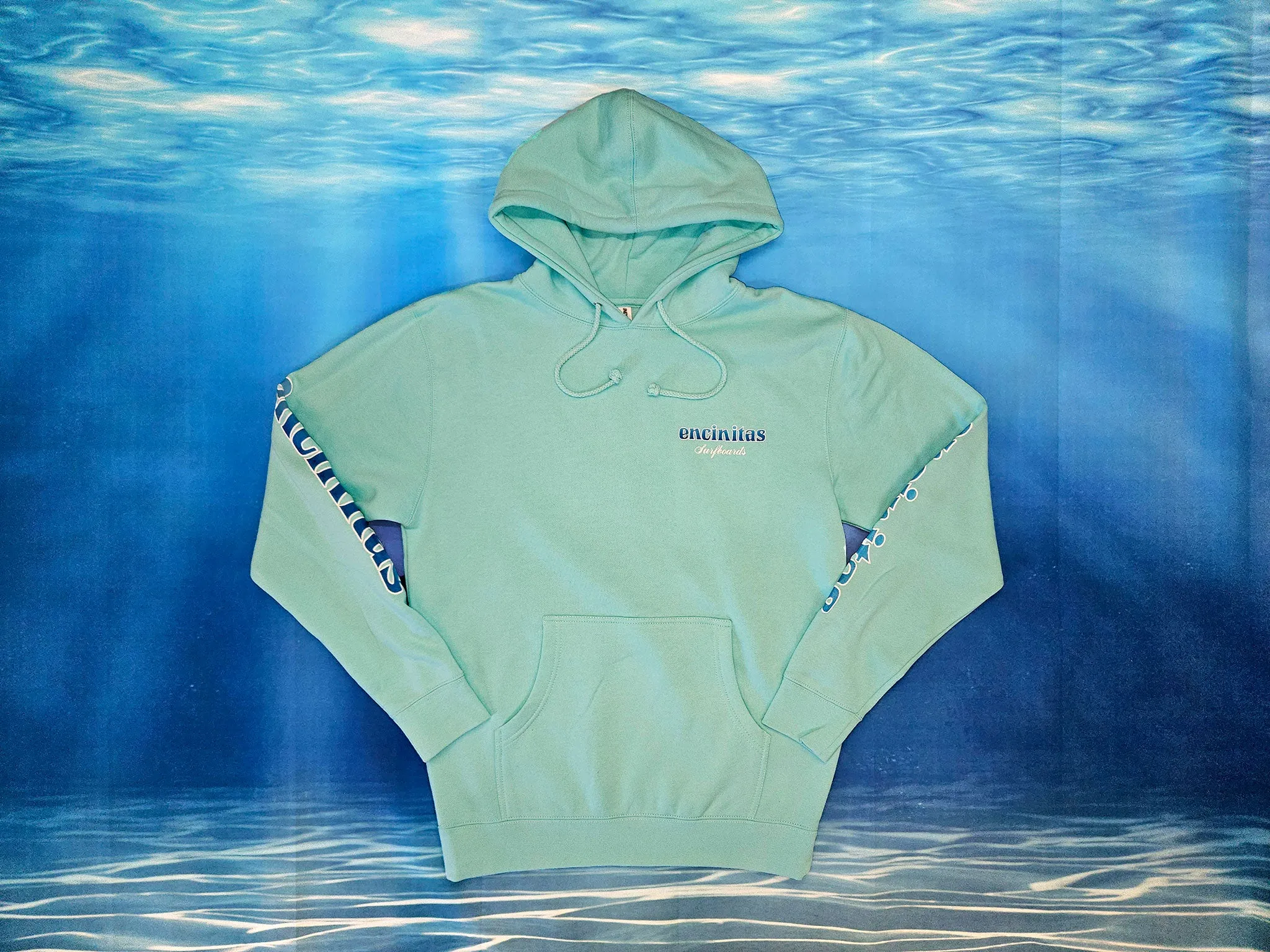 Heavyweight Blue Fade Icon Hooded Pullover