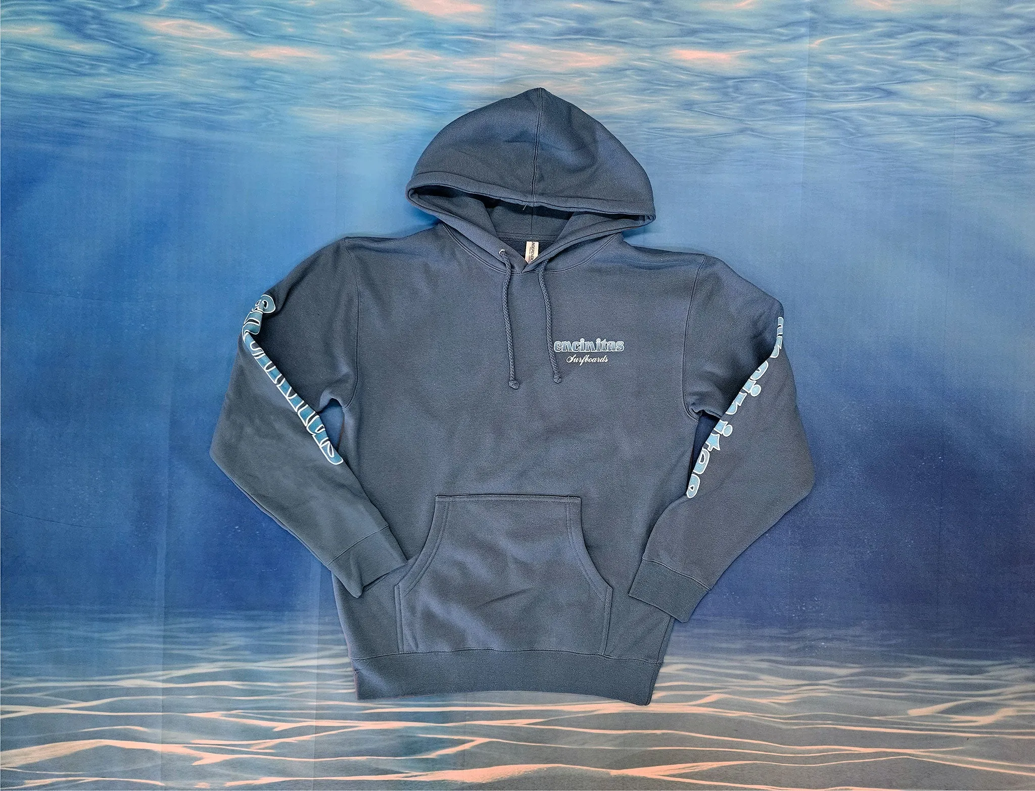 Heavyweight Blue Fade Icon Hooded Pullover