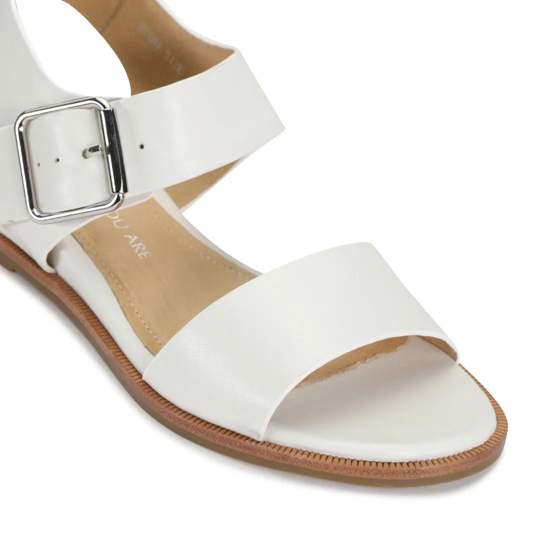 Hight Leather Ankle Strap Sandals Off