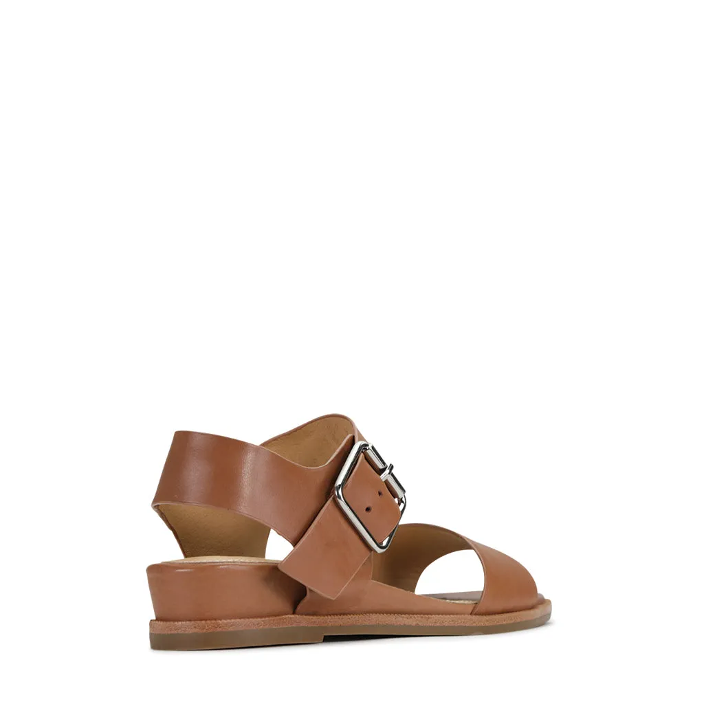Hight Leather Ankle Strap Sandals Off