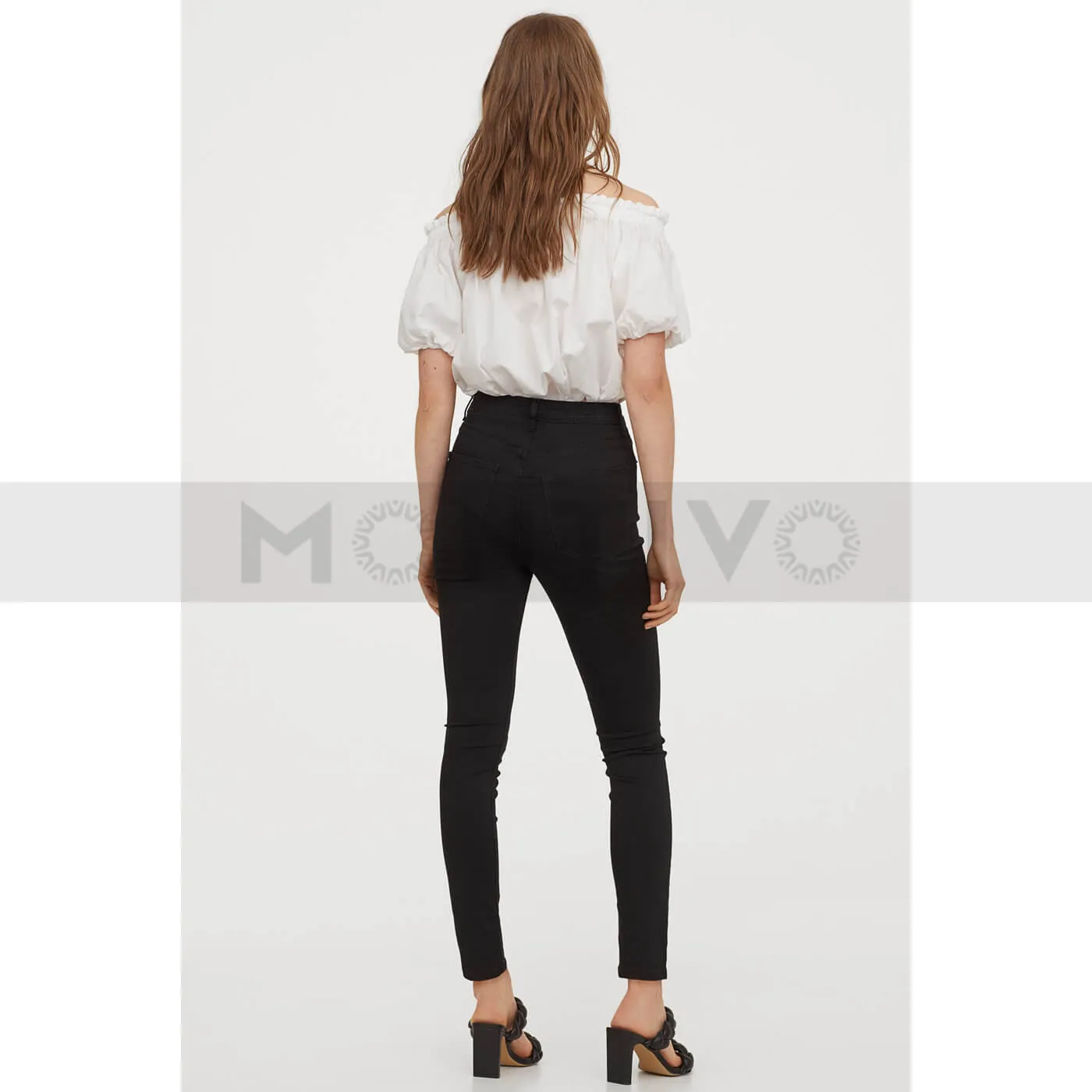 HM Black Curvy High Waist Jeggings