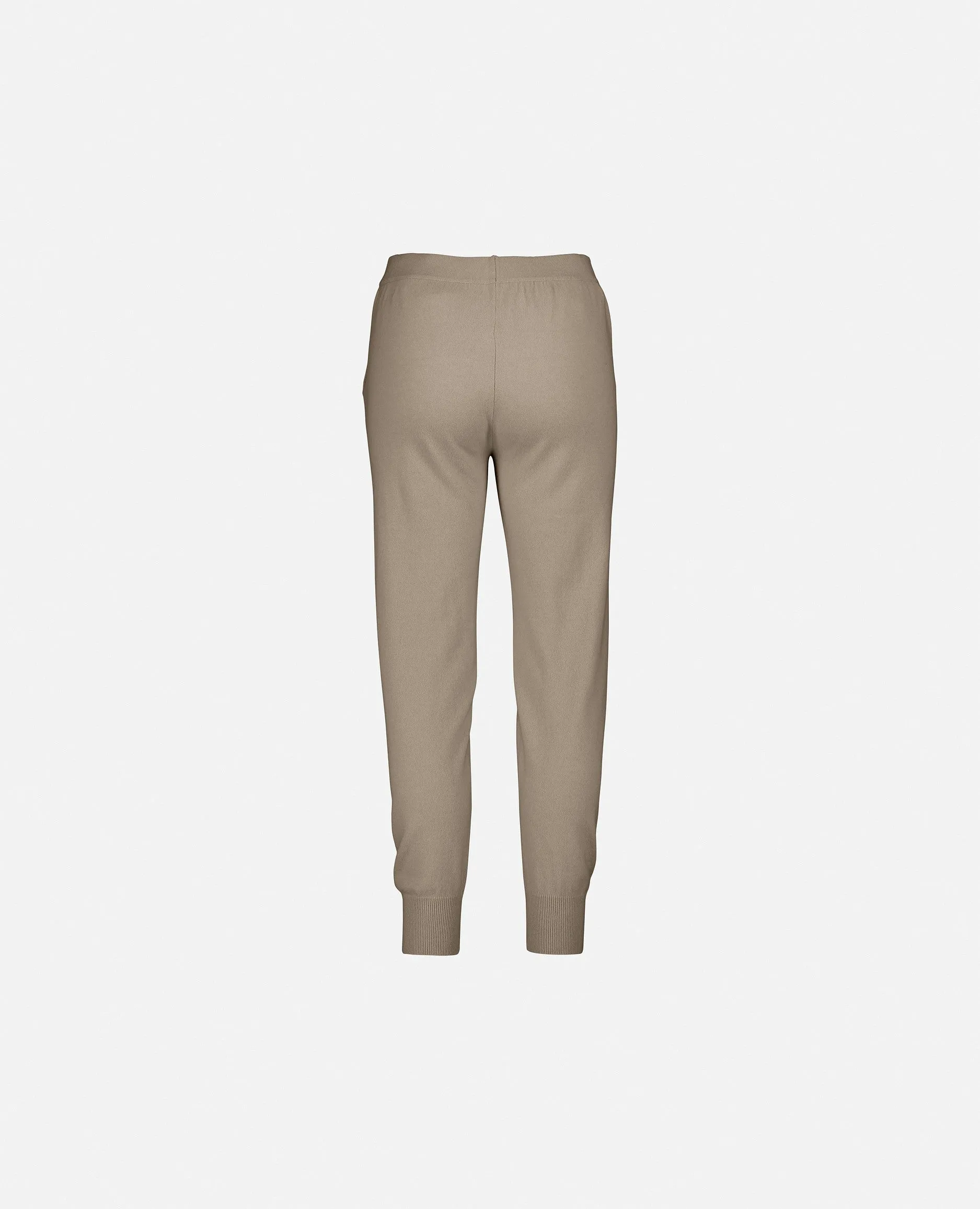 Hosen aus Cashmere in Beige - Lockerer Schnitt
