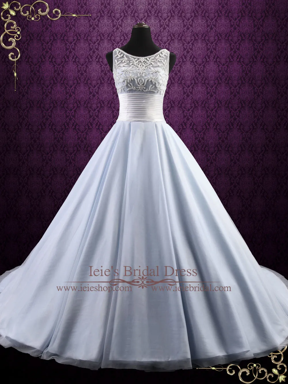 Ice Blue Ball Gown Wedding Dress ELSA