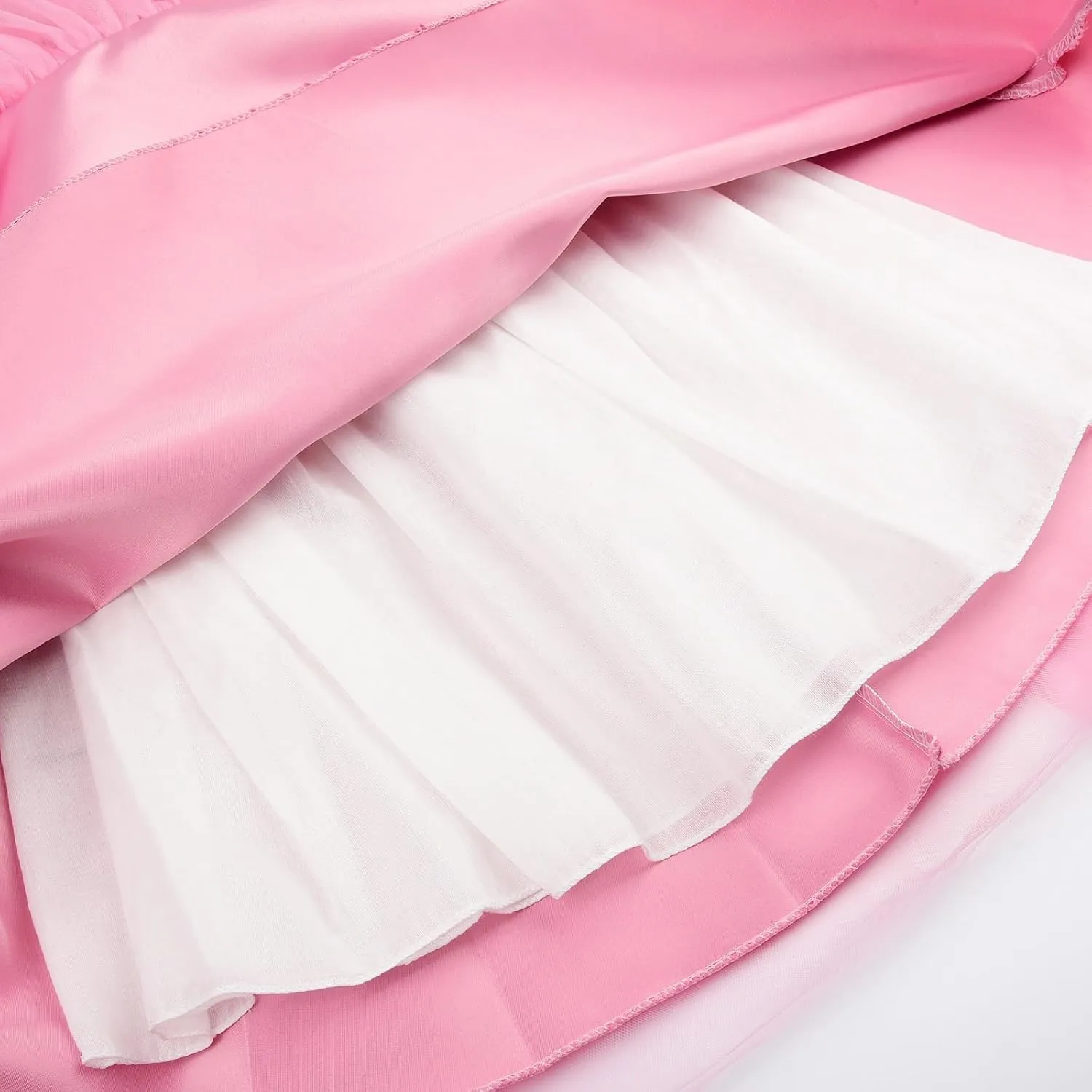 JerrisApparel Flower Girls Dress Wedding Satin Dresses Princess Birthday Party Prom Ball Gown