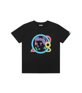 KIDS HELMET LOGO T-SHIRT - BLACK