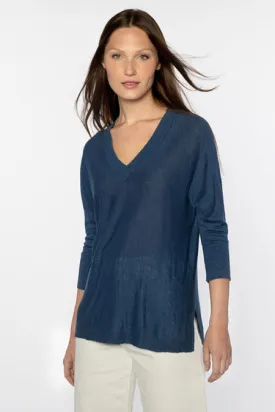 Kinross Cashmere 3/4 Slv Easy Vee