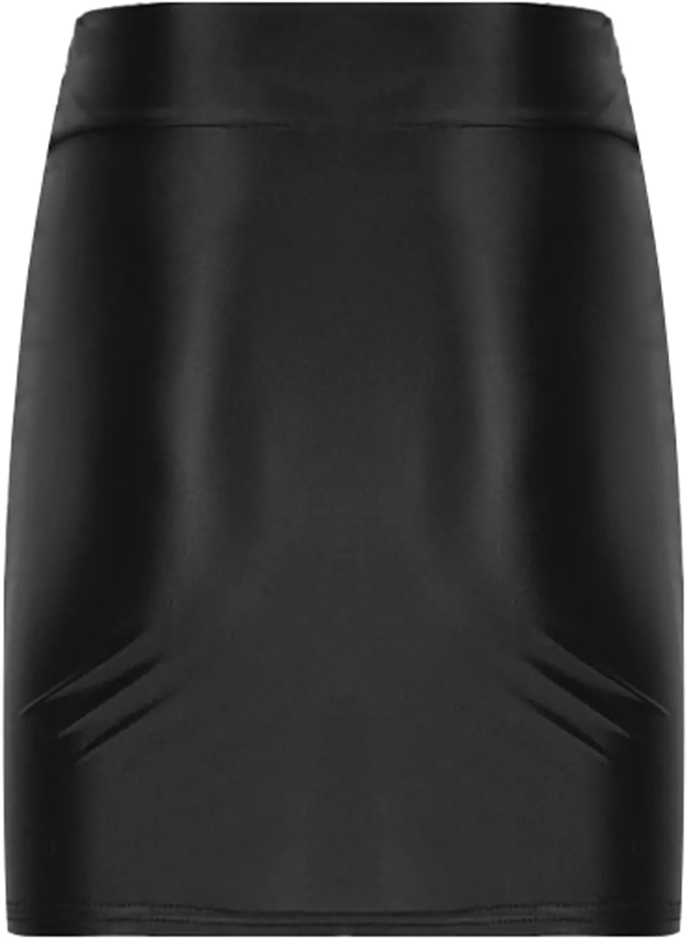 Linjinx Women Glossy Shiny Pencil Skirts High Waist Wrapped Hip Skirt Bodycon Miniskirt Clubwear
