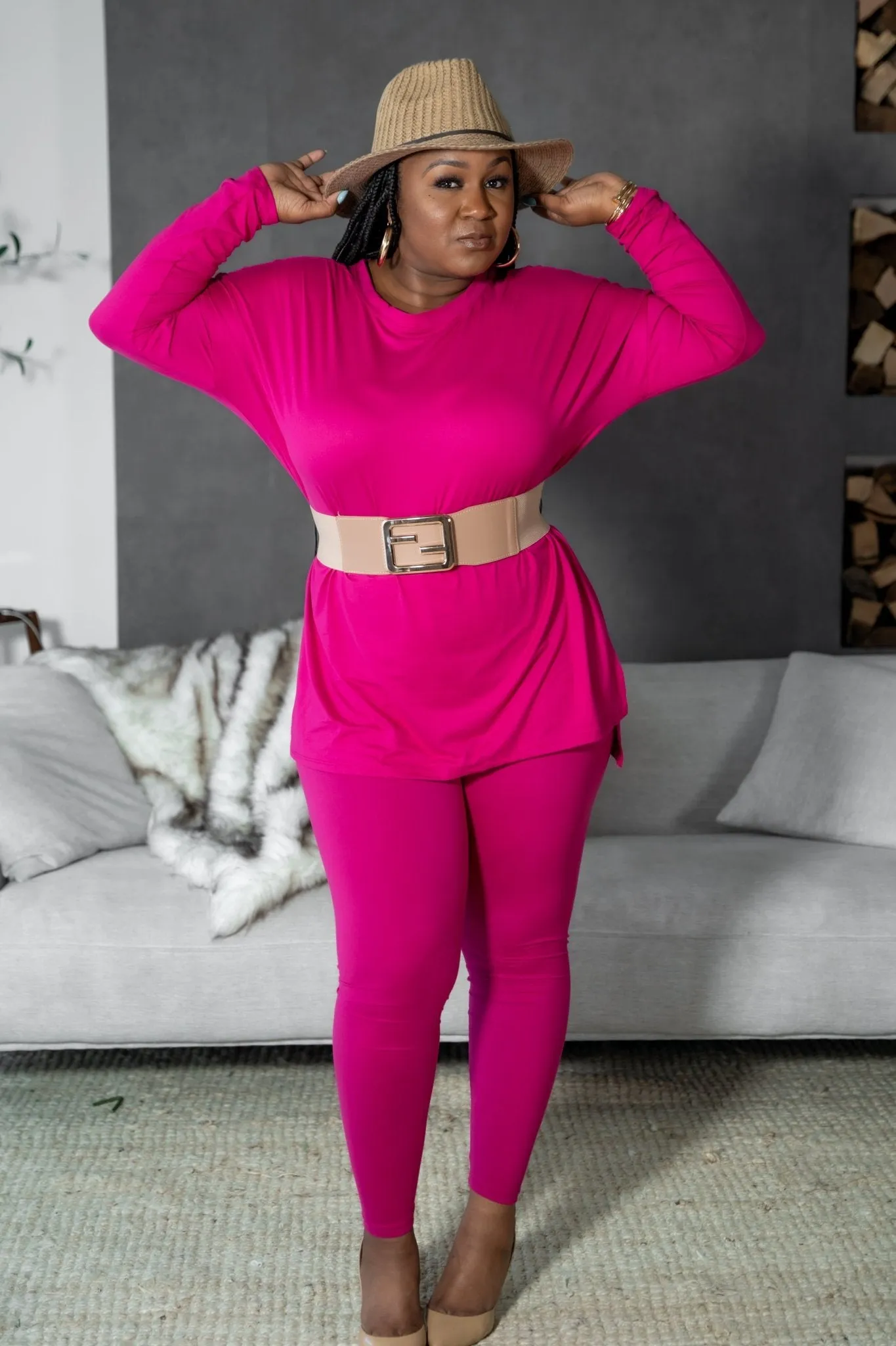Loungewear Magenta Relax Set