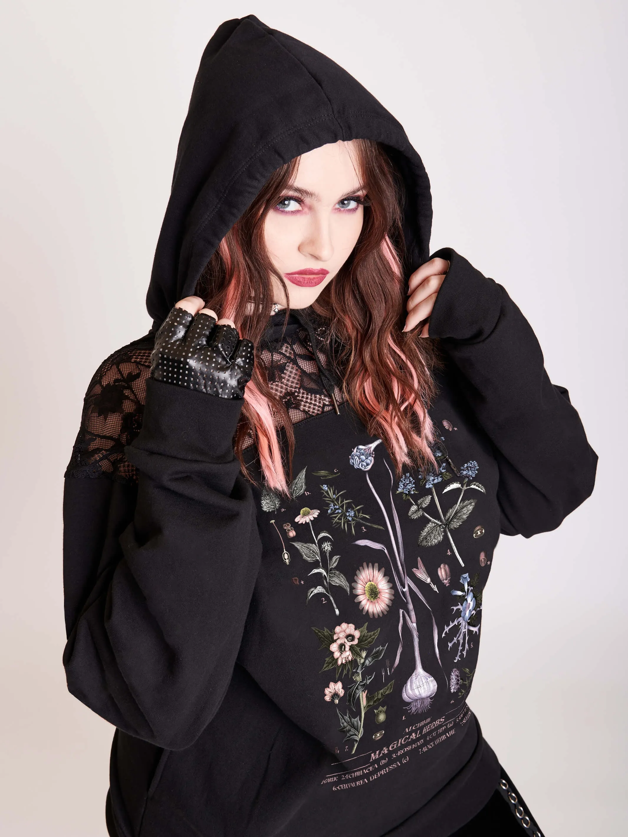 Magical Herbs Lace Hoodie