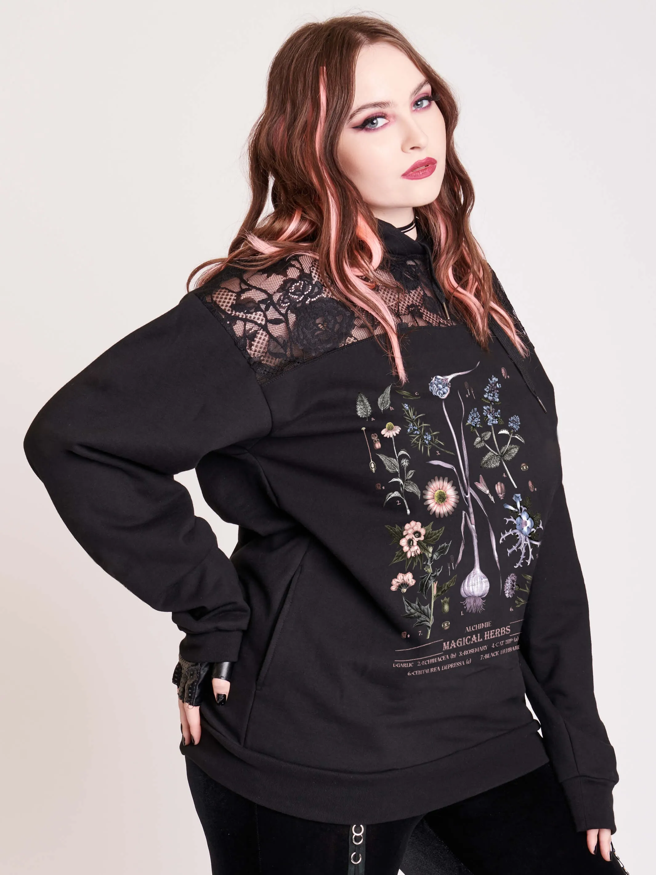Magical Herbs Lace Hoodie