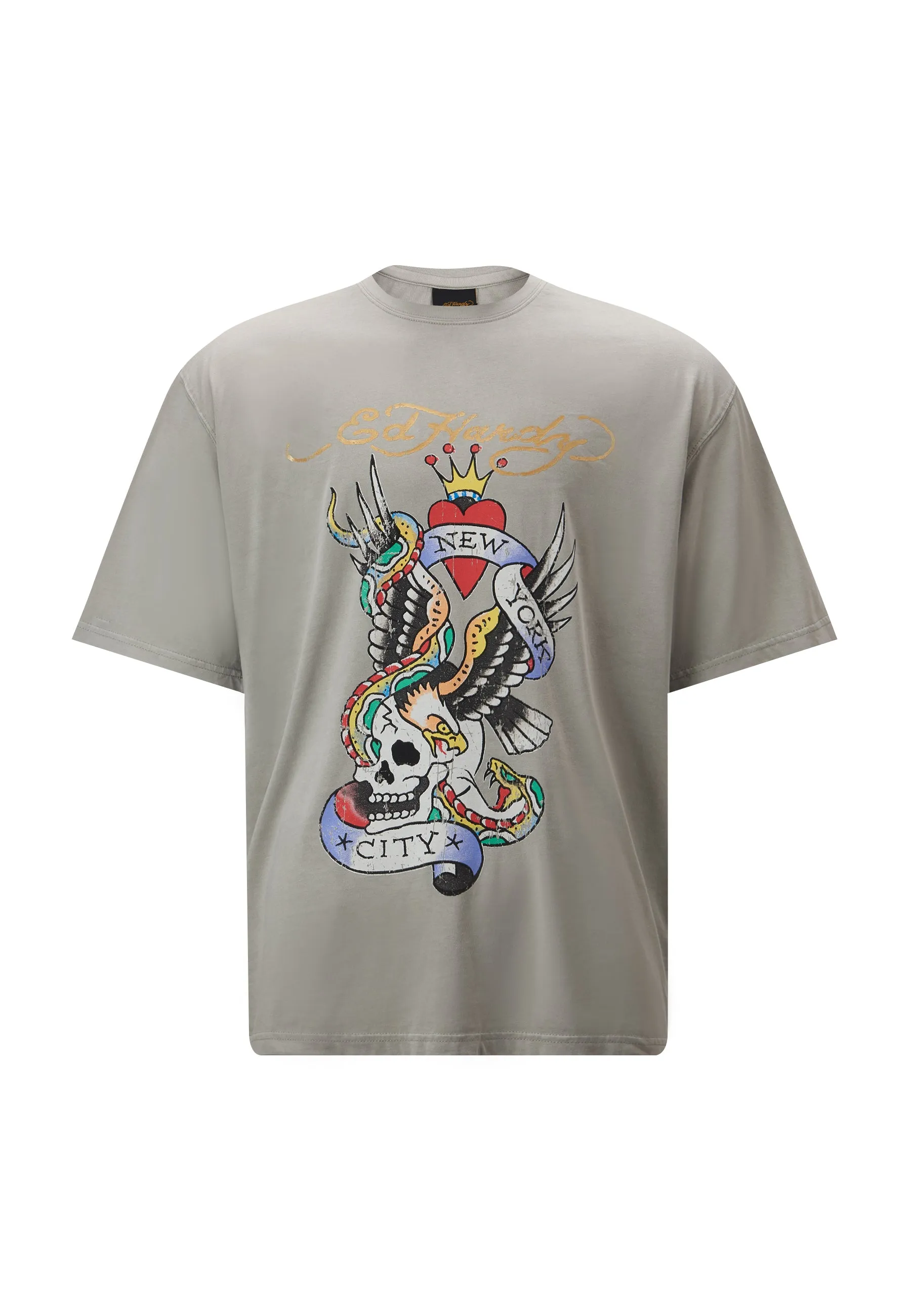 Mens New York City T-Shirt - Grey