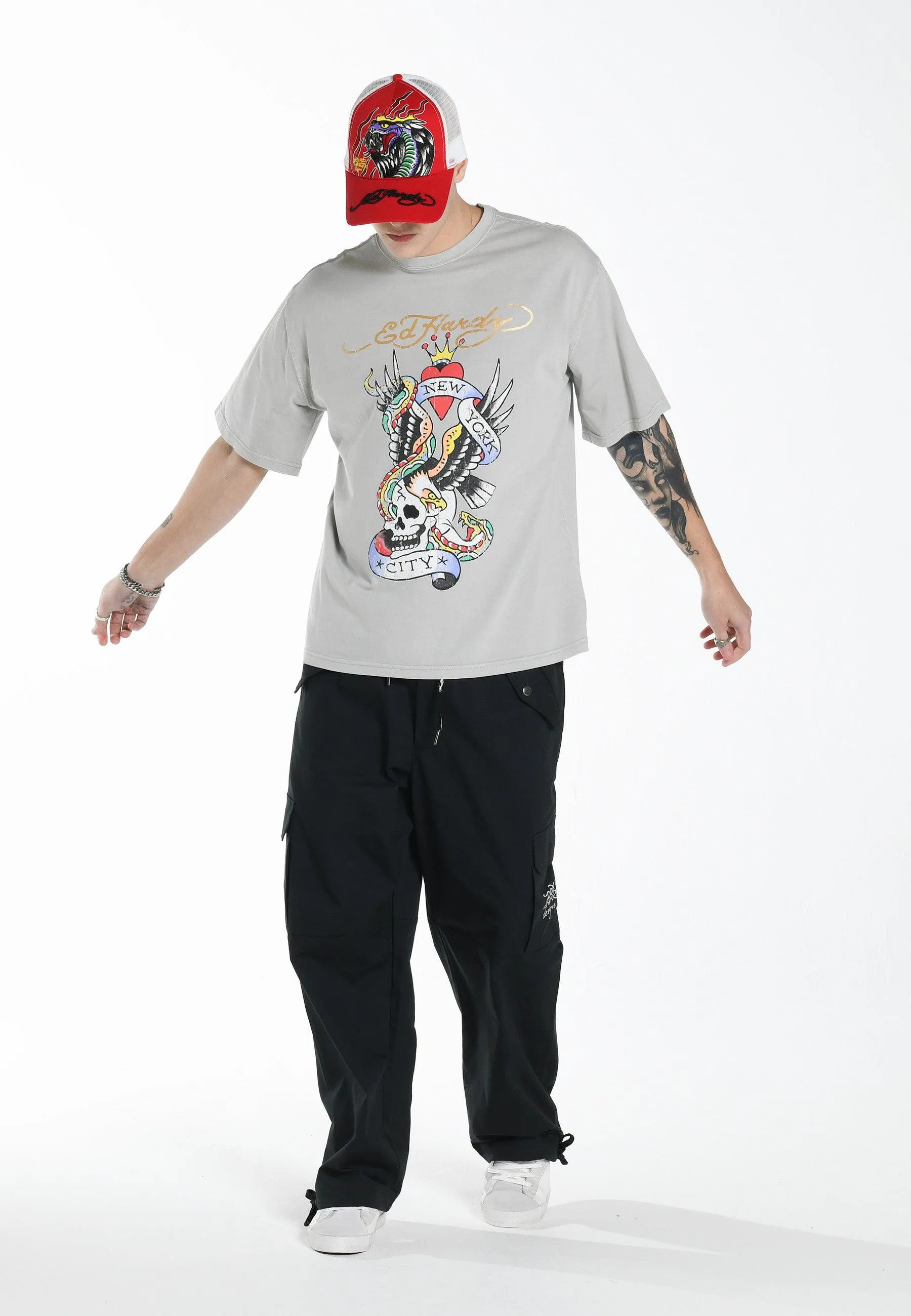 Mens New York City T-Shirt - Grey