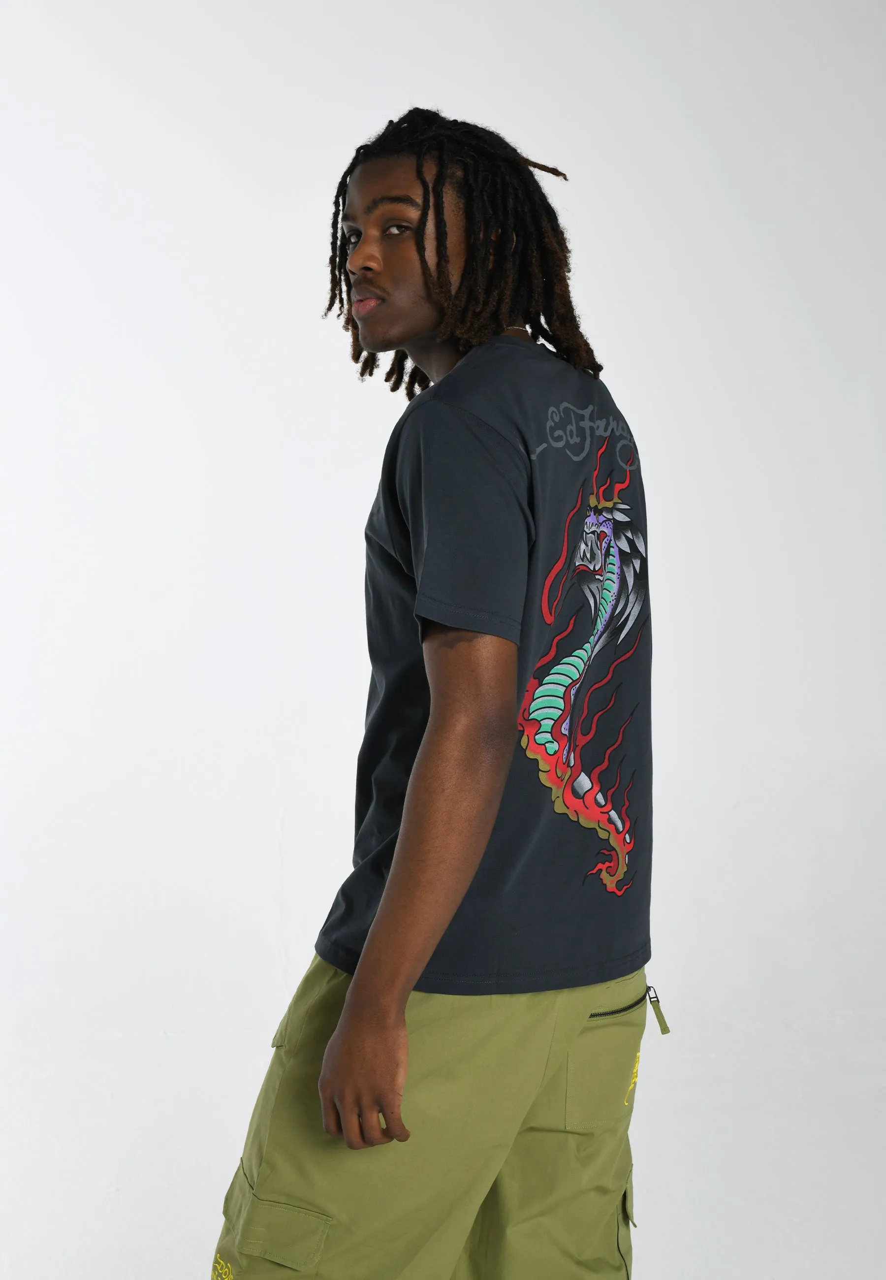 Mens Venom-Crawl-Back T-Shirt - Black