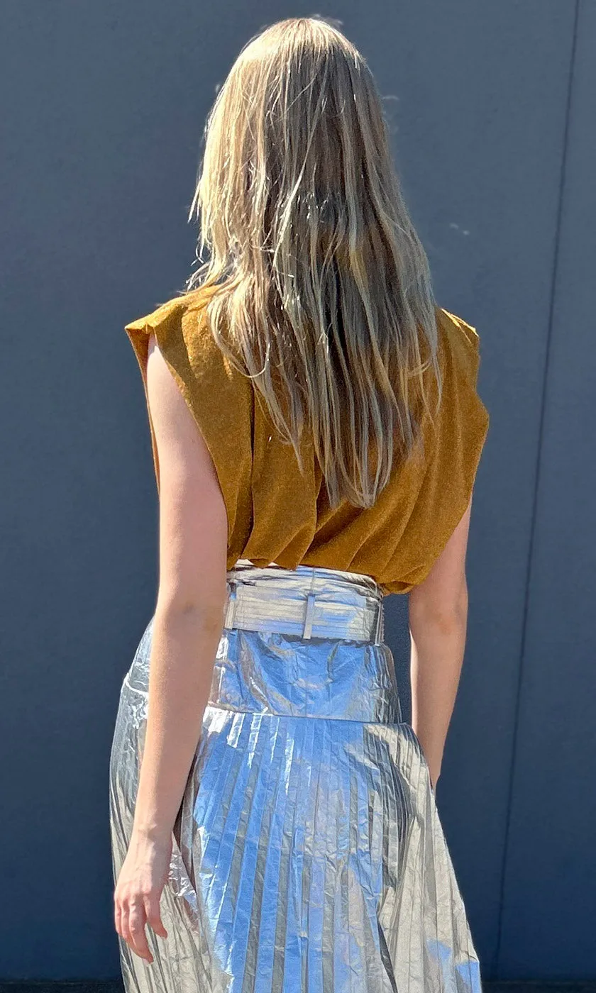 Momoni Copper Lurex Tank