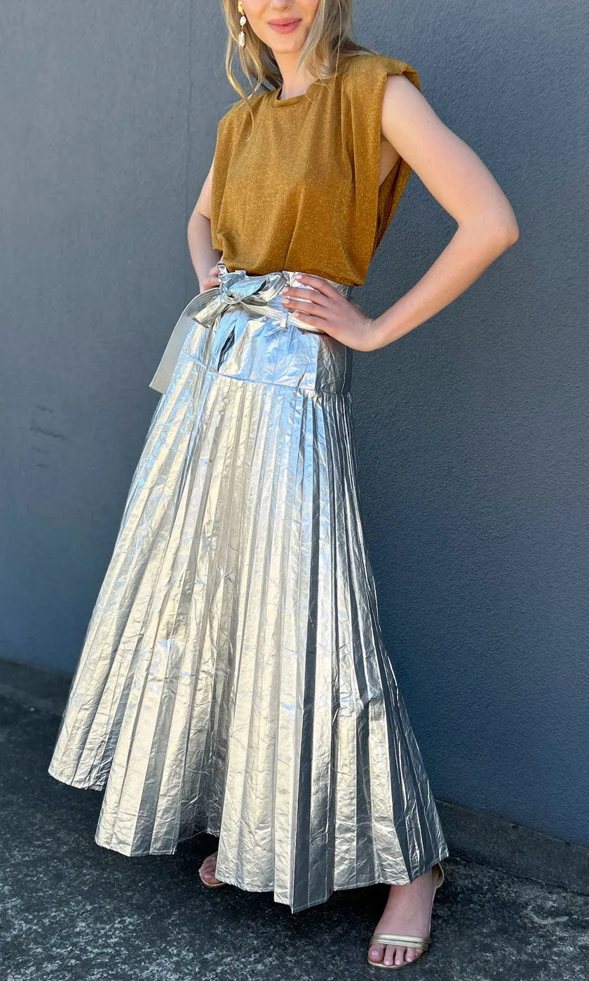 Momoni Copper Lurex Tank