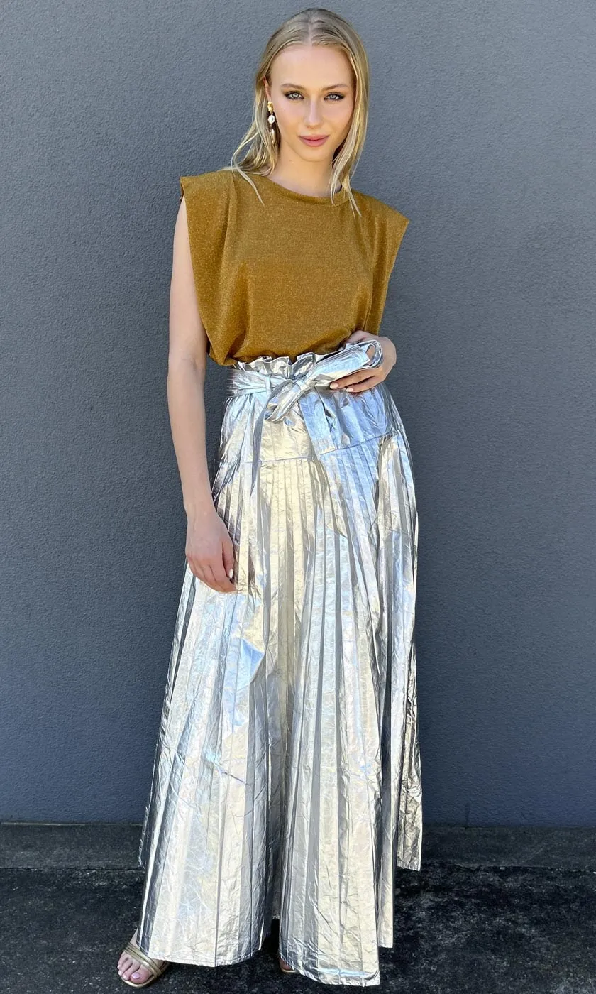 Momoni Copper Lurex Tank