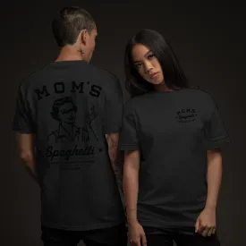 Mom's Spaghetti Chef T-Shirt (Black on Black)