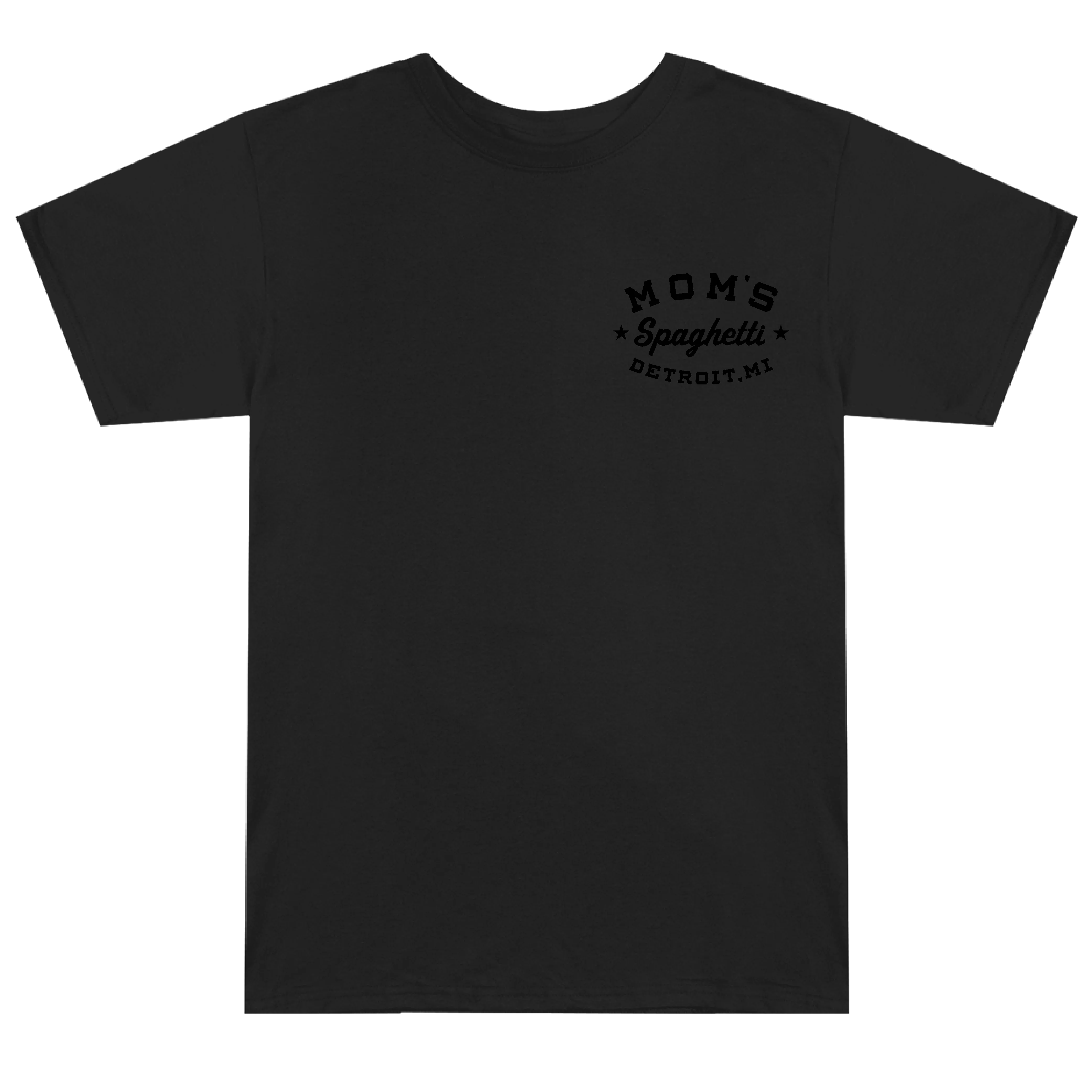 Mom's Spaghetti Chef T-Shirt (Black on Black)
