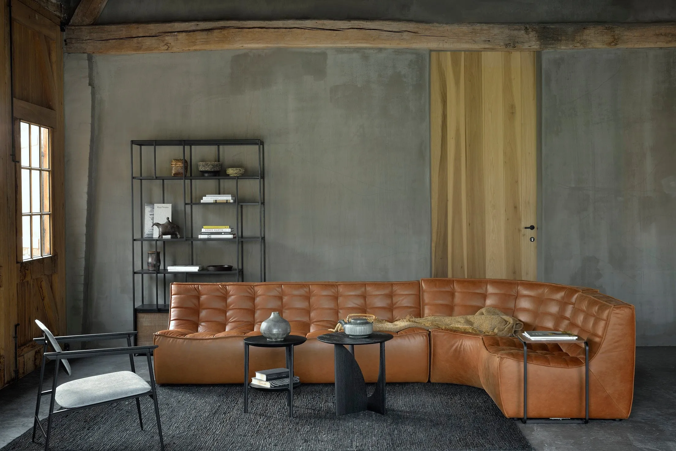 N701 Sofa Round Corner - Old Saddle